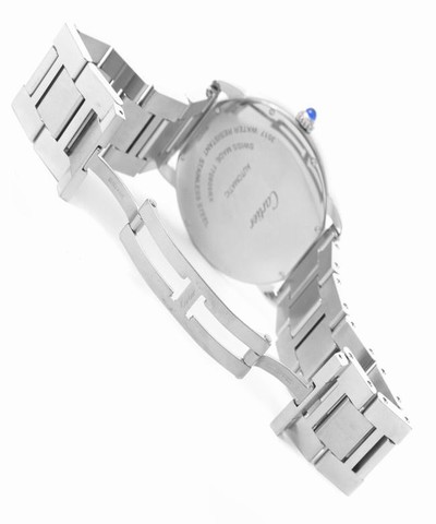 Cartier Silvered Ronde Solo Steel Date Mens W6701011 Watch