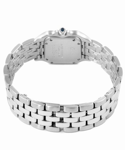 Cartier Silvered Panthere Ladies Small Stainless Steel W25033p5 Watch